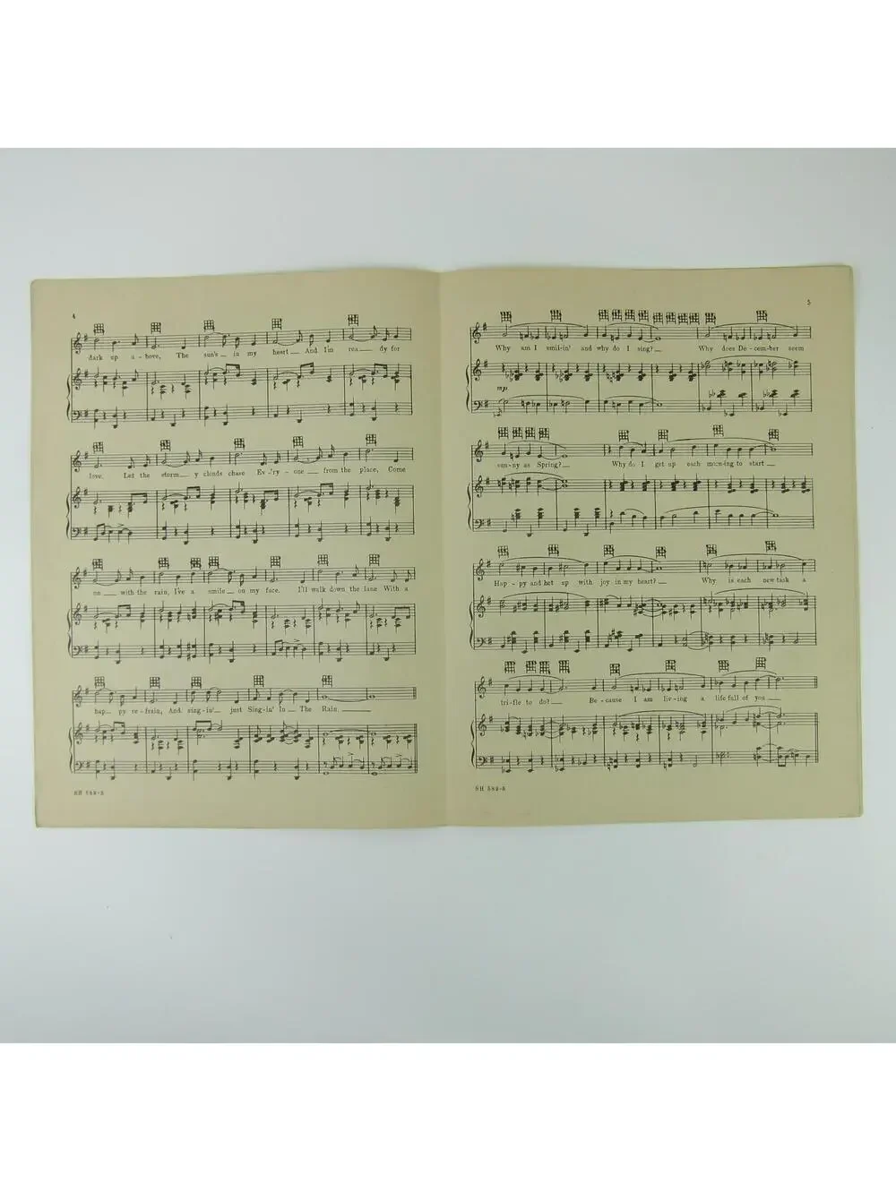 Sheet Music Singin In The Rain Hollywood Revue of 1929 Joan Crawford Vintage